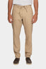 CANALI | Linen & Wool Drawstring Trousers | Camel