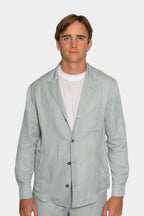 CANALI | Linen & Silk Casual Jacket | Light Blue