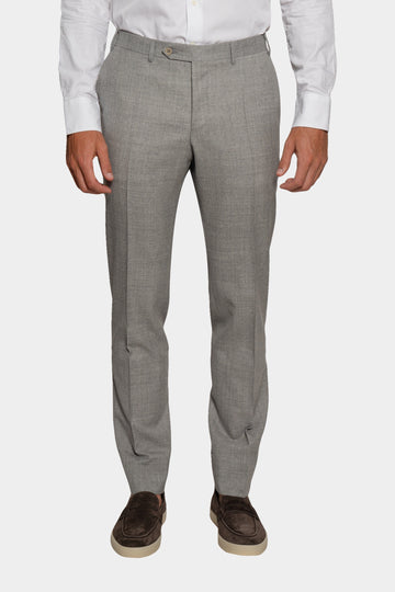 CANALI Light Grey Textured Trousers