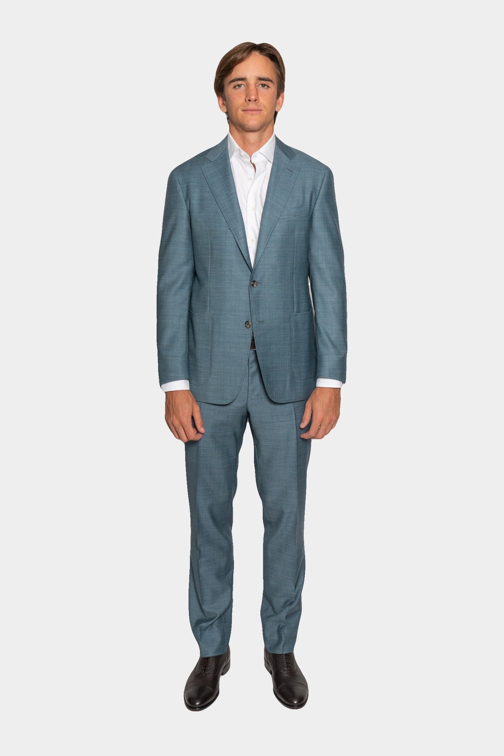 CANALI | Drop 7 Two-Tone Suit | Teal