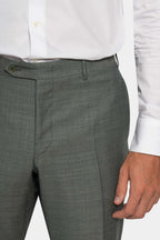 CANALI | Drop 7 Two-Tone Suit | Olive Green