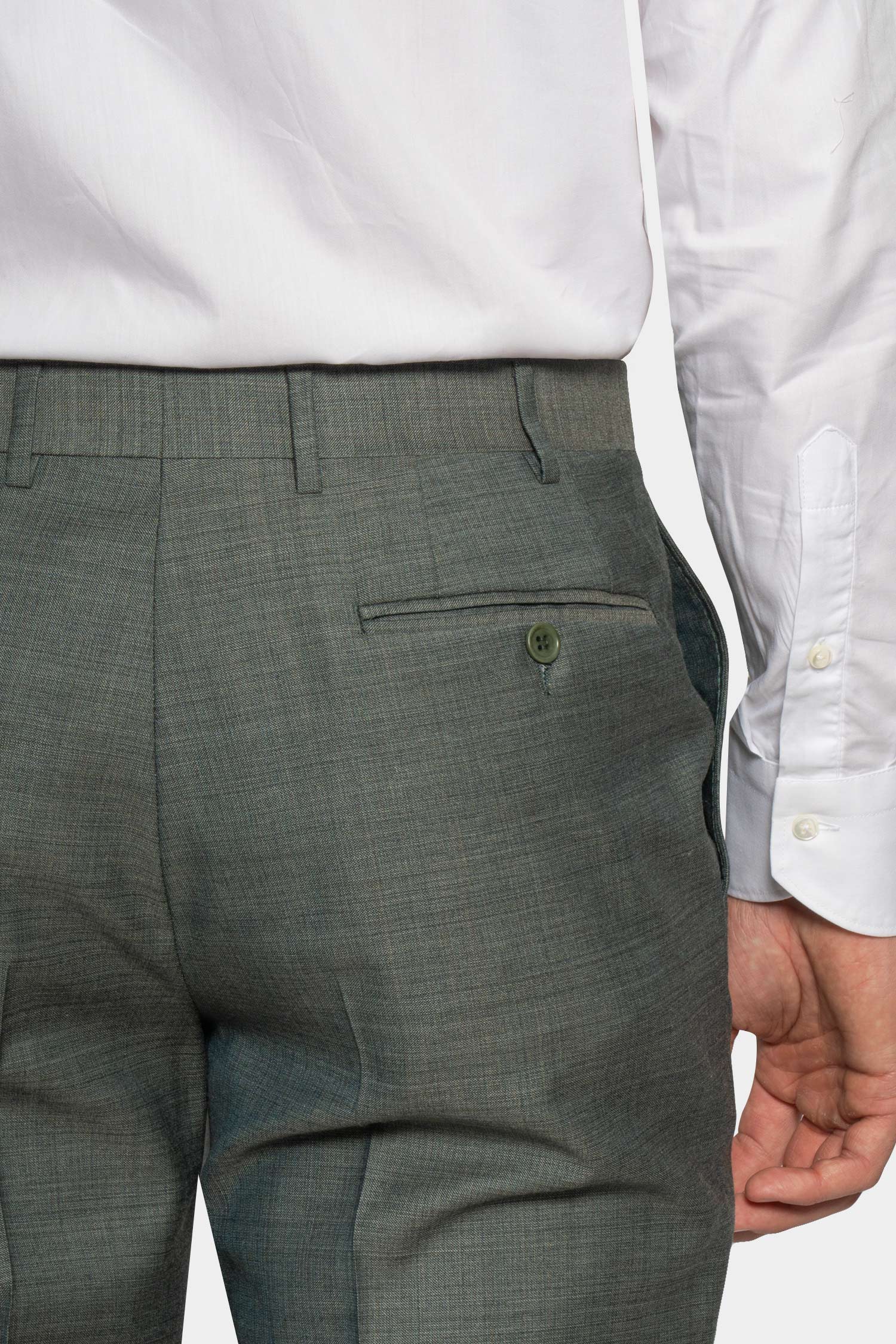 CANALI | Drop 7 Two-Tone Suit | Olive Green