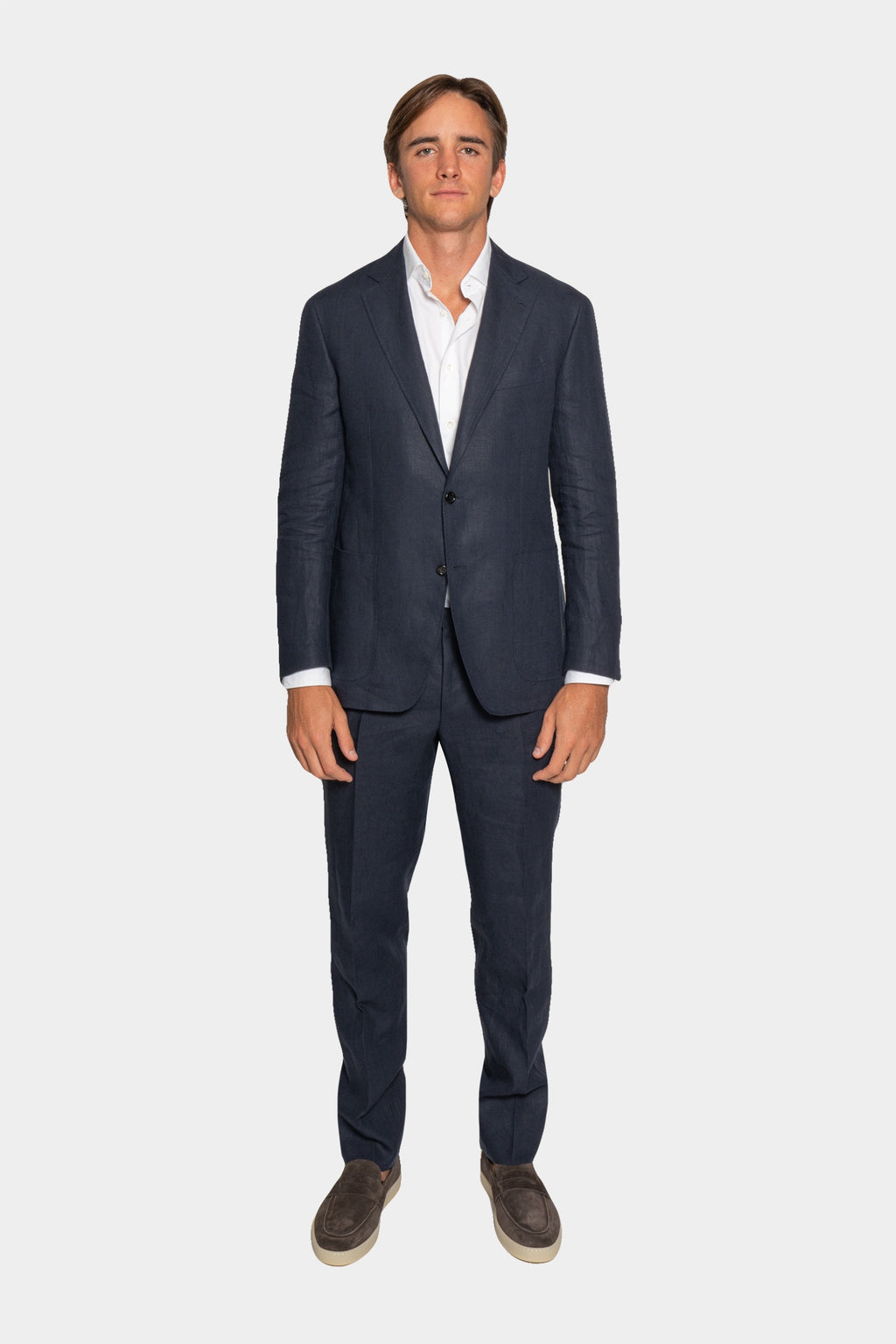 CANALI | Drop 7 Linen Suit | Navy