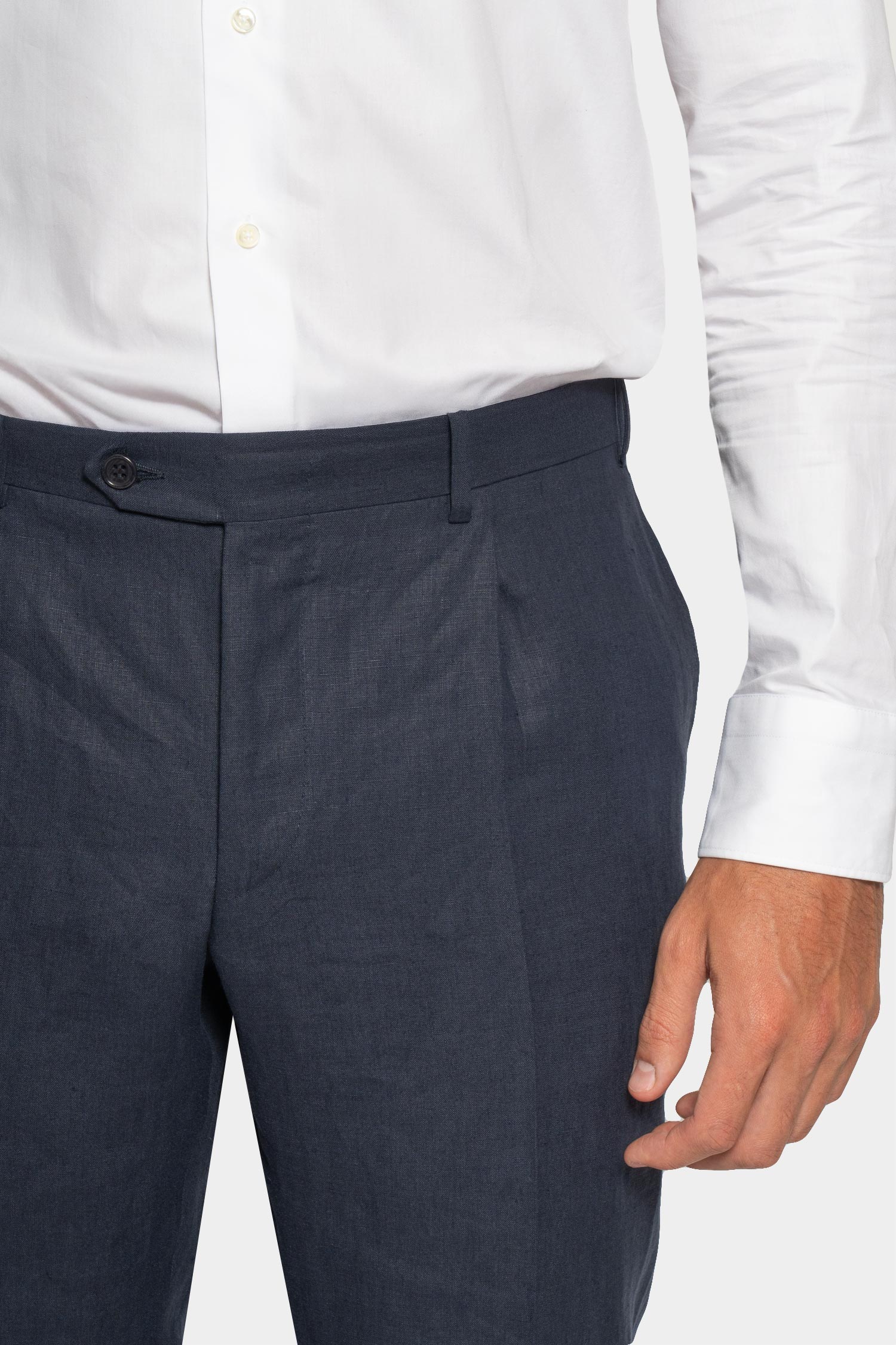 CANALI | Drop 7 Linen Suit | Navy