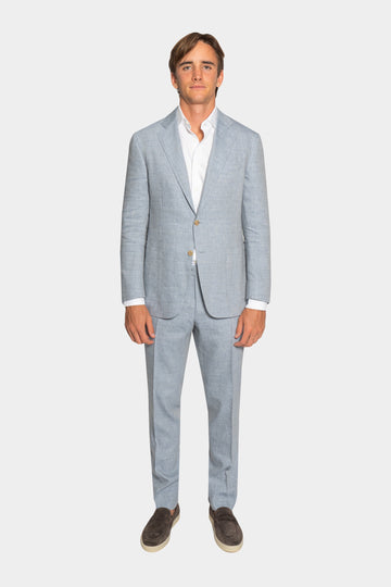 CANALI Light Blue Kei Linen & Wool Suit