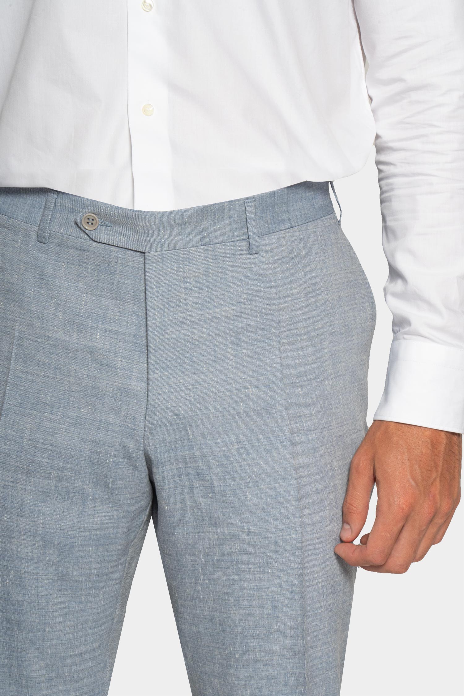 CANALI | Kei Linen & Wool Suit | Light Blue