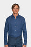 CANALI | Linen Shirt With Placket | Dark Blue