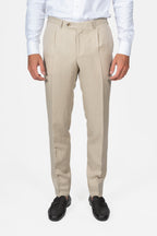 CANALI | Kei Suit With 1 Pleat Trouser | Bone