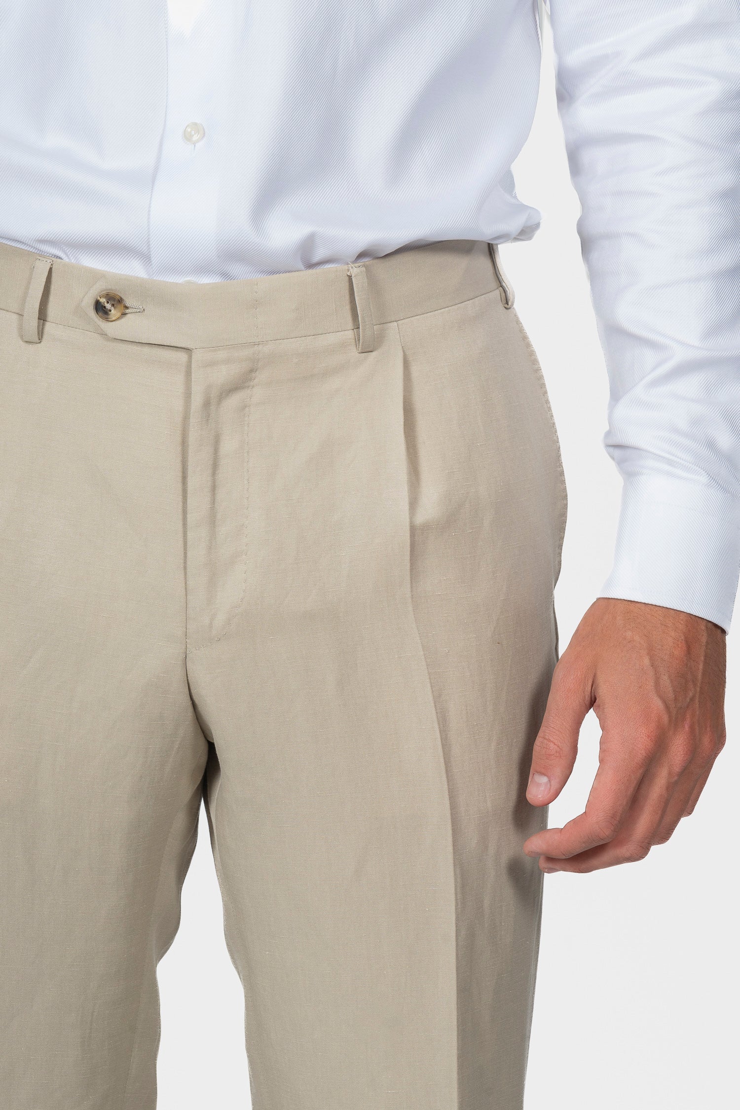 CANALI | Kei Suit With 1 Pleat Trouser | Bone