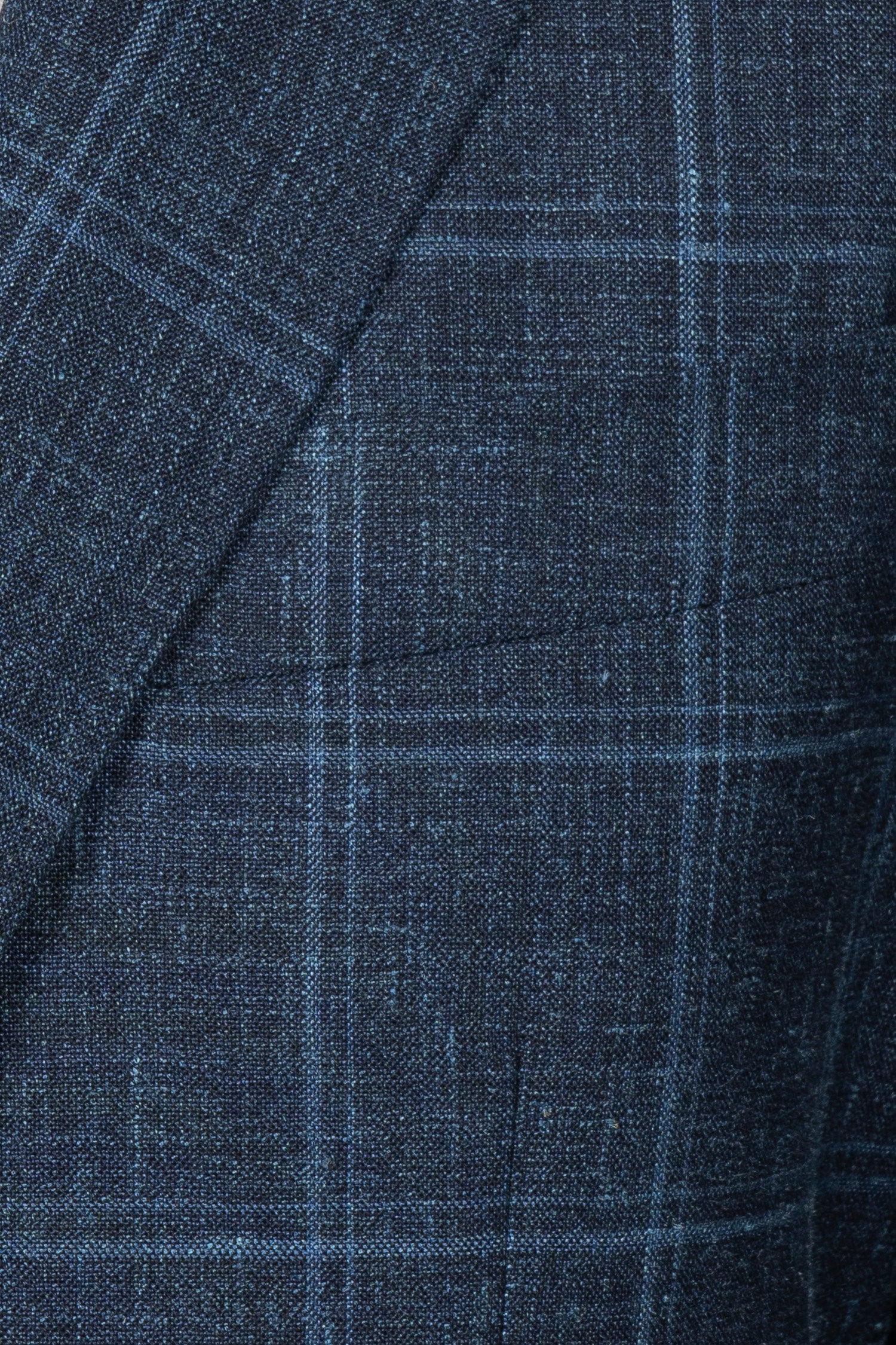 CANALI | Unlined Check Travel Suit | Dark Blue