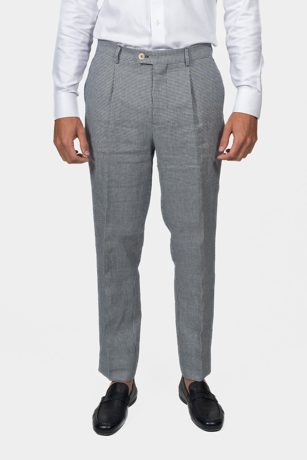 BRUNELLO CUCINELLI | Linen Trouser Suit | Navy & White