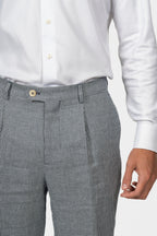 BRUNELLO CUCINELLI | Linen Trouser Suit | Navy & White