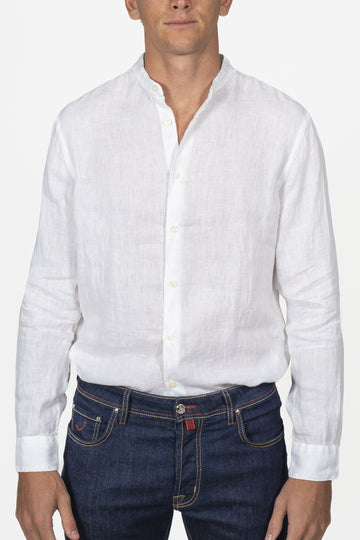 ALTEA White Mandarin Collar Shirt