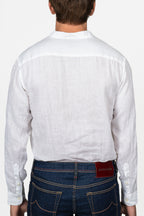 ALTEA | Mandarin Collar Shirt | White