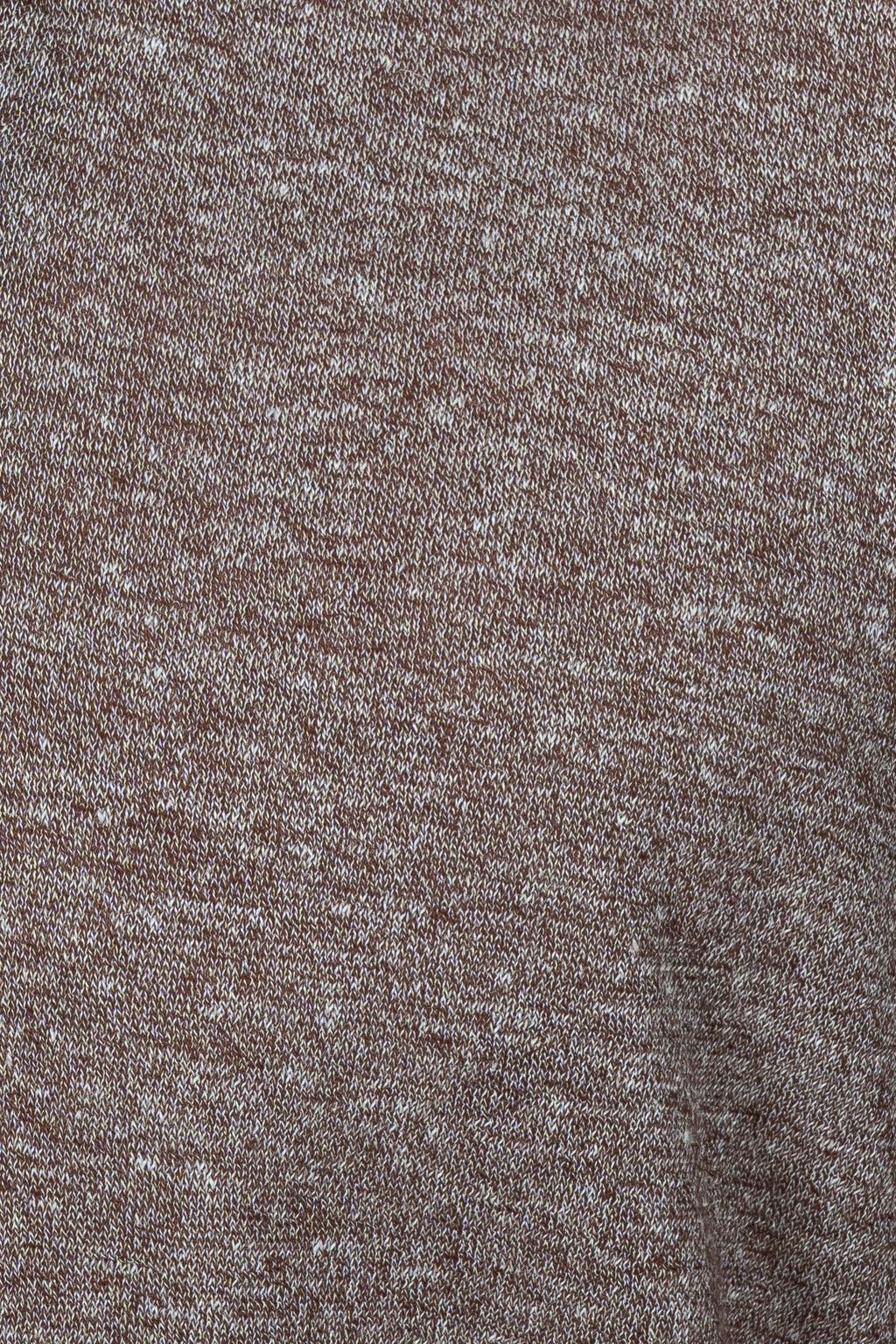 ALTEA | Buttoned Marle Knit Polo | Brown