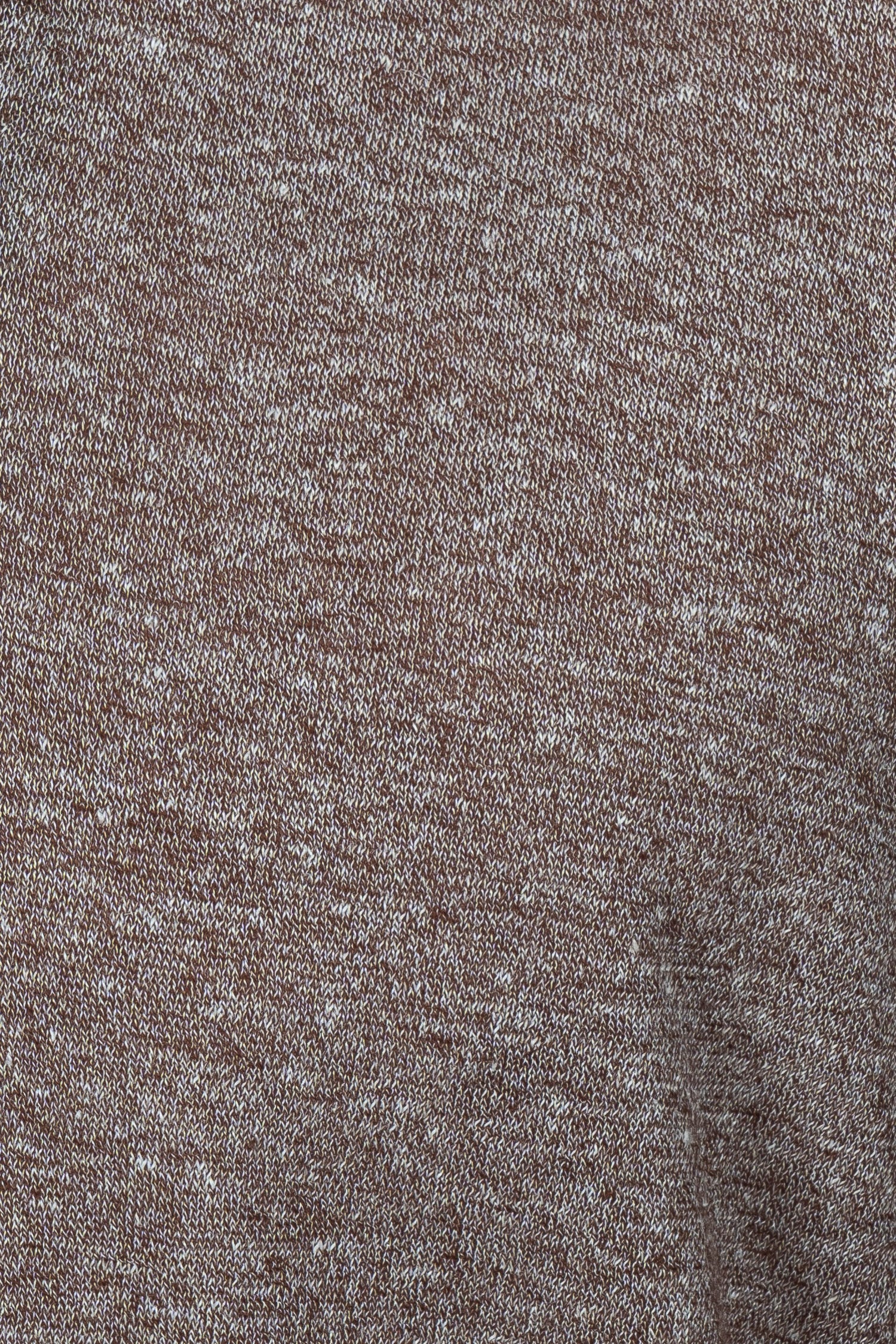 ALTEA | Buttoned Marle Knit Polo | Brown