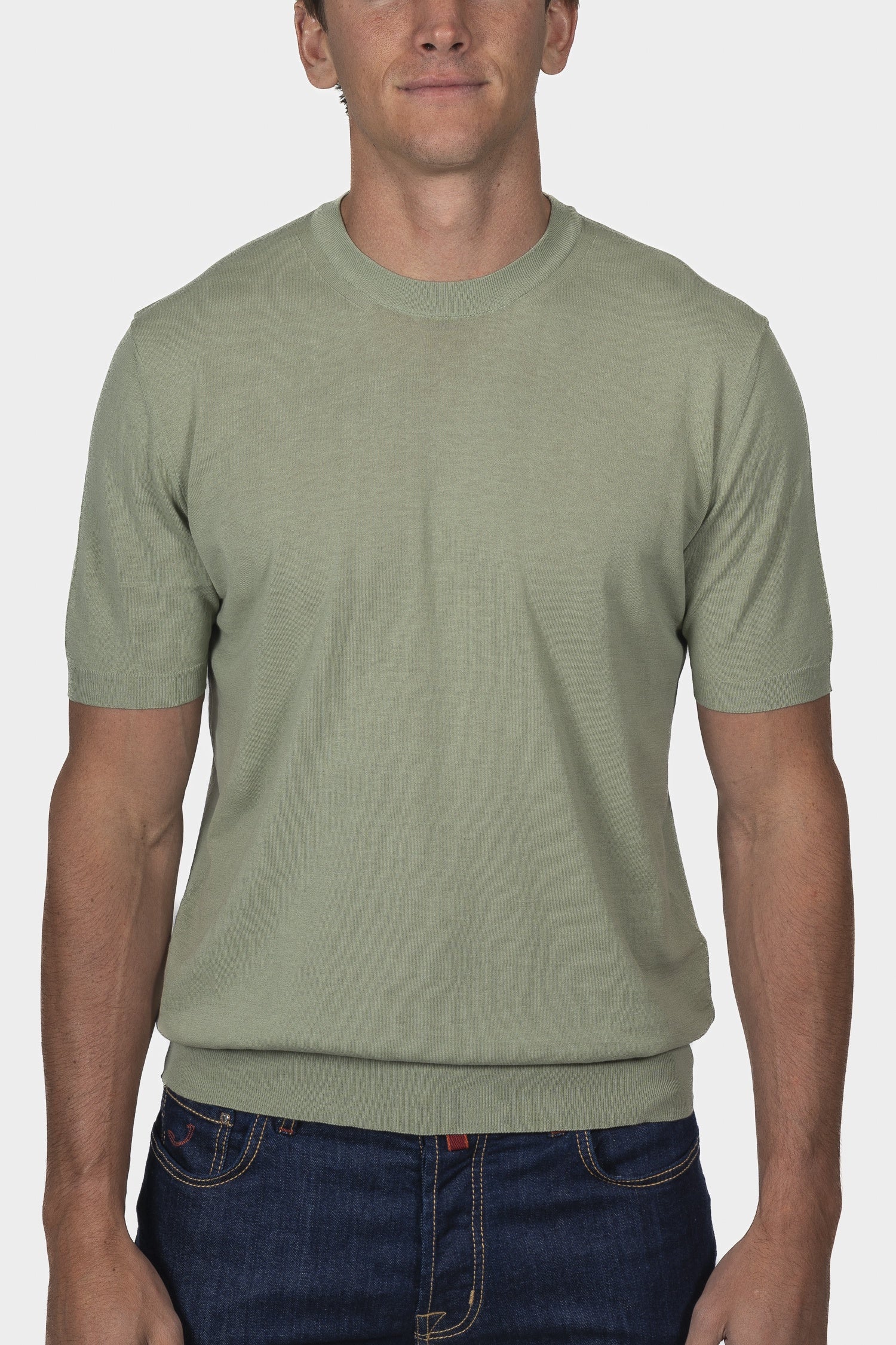 ALTEA | Knitted T-Shirt | Green