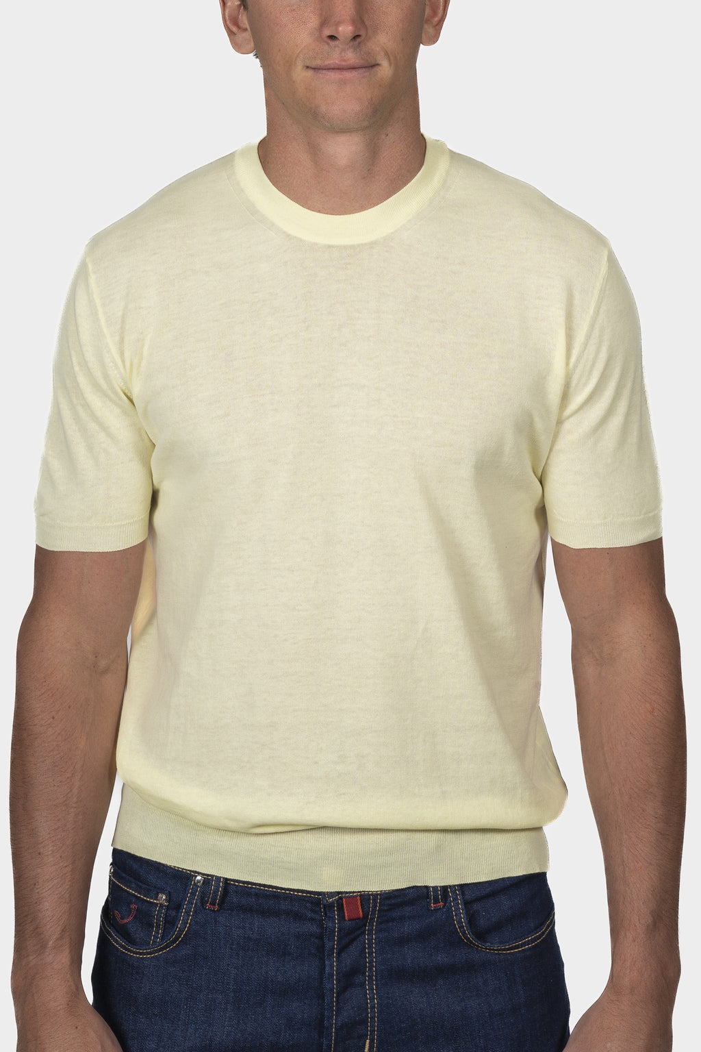 ALTEA | Knitted T-Shirt | Yellow