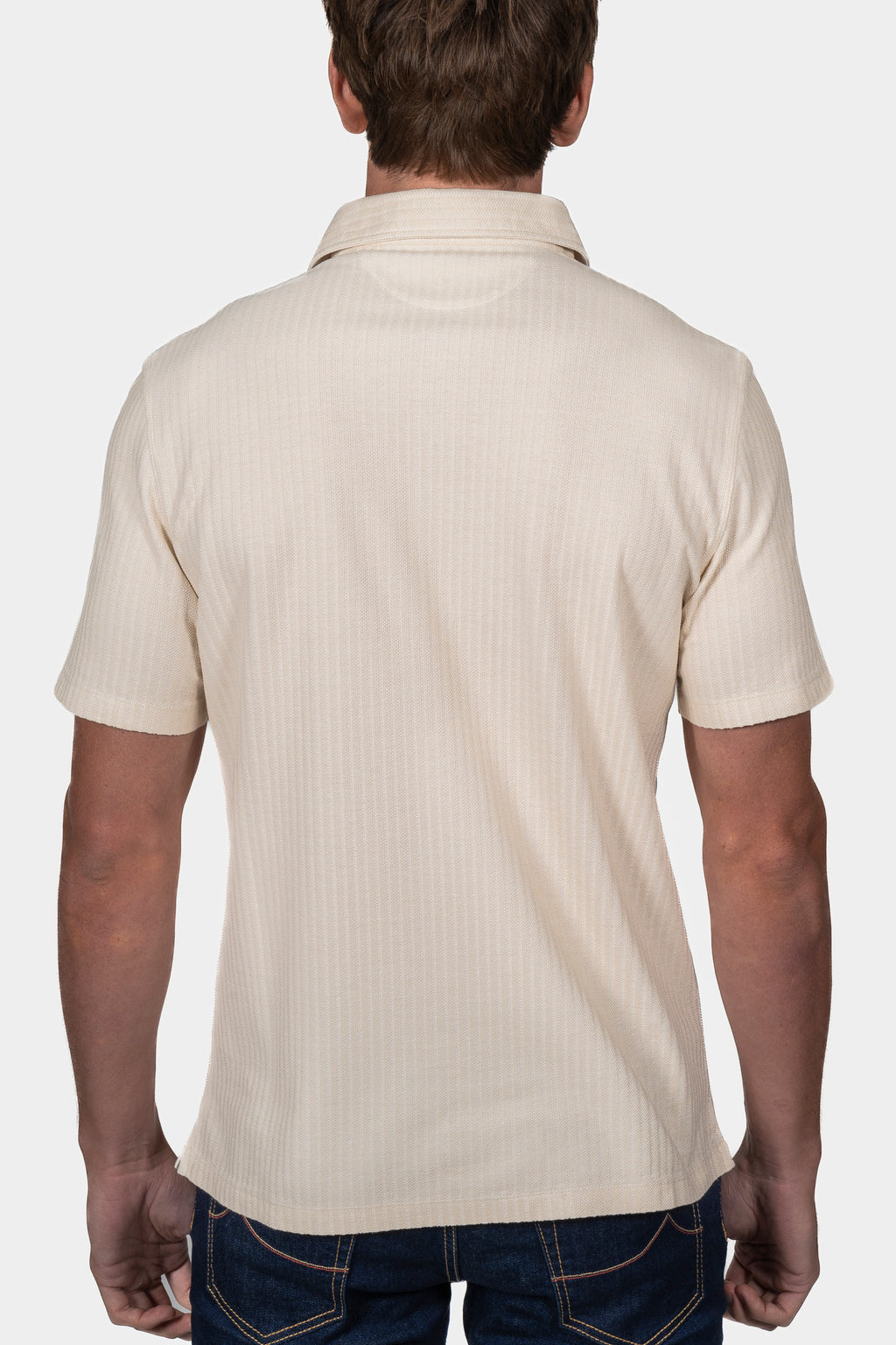 BRUNELLO CUCINELLI | Cotton & Silk Polo | Cream