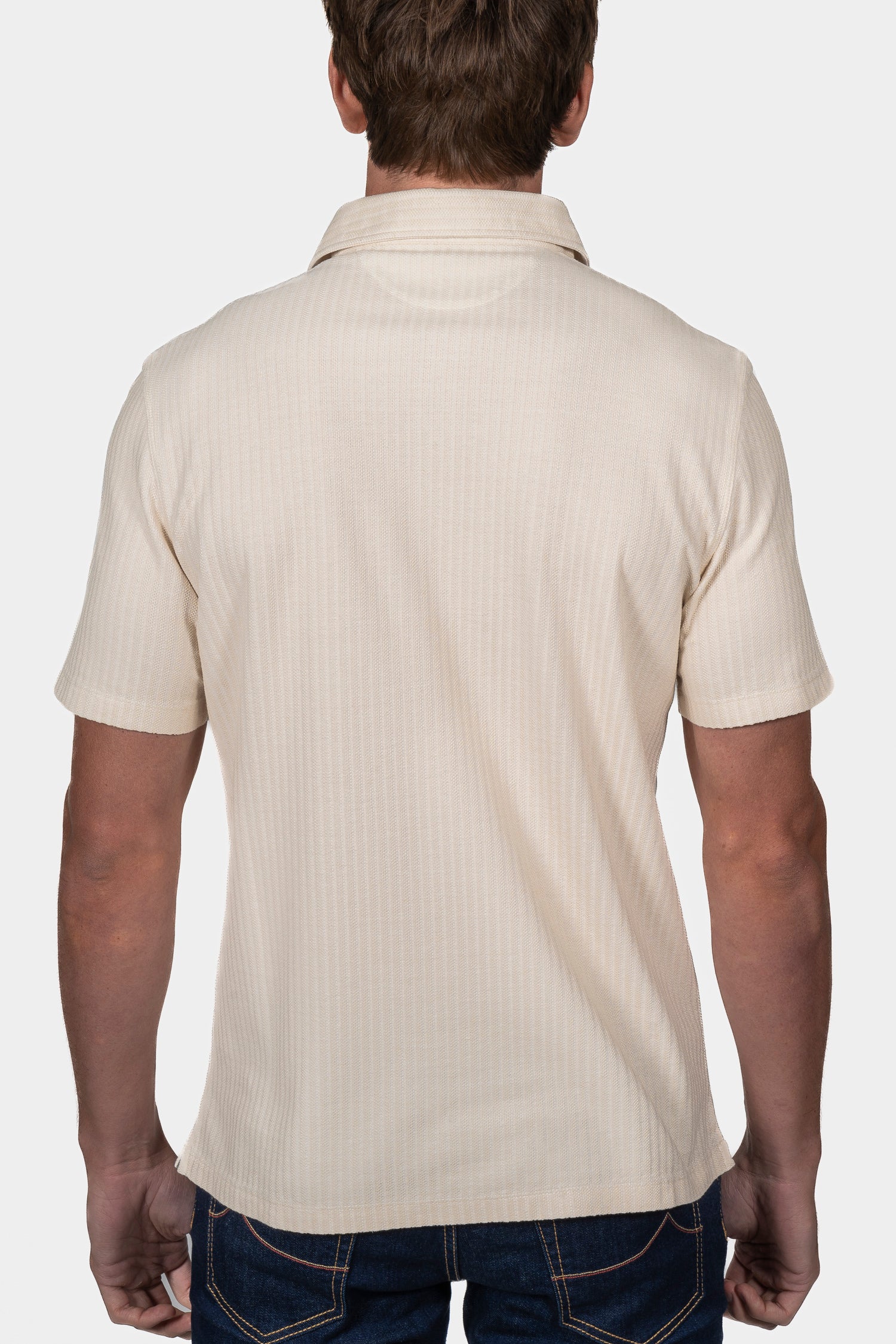 BRUNELLO CUCINELLI | Cotton & Silk Polo | Cream