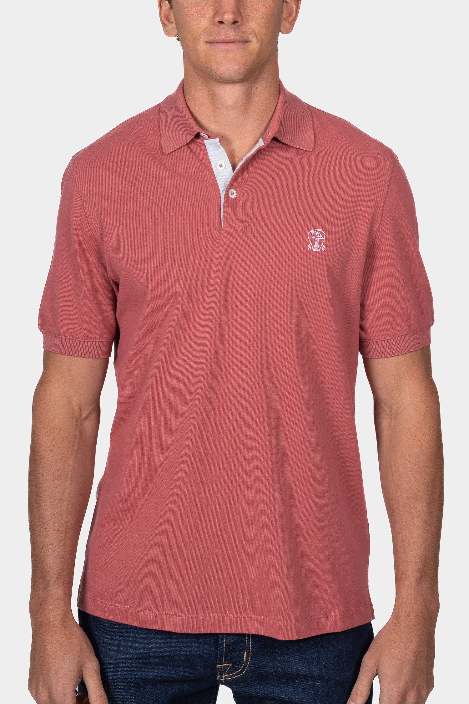 BRUNELLO CUCINELLI | Regular Fit Polo | Dark Pink