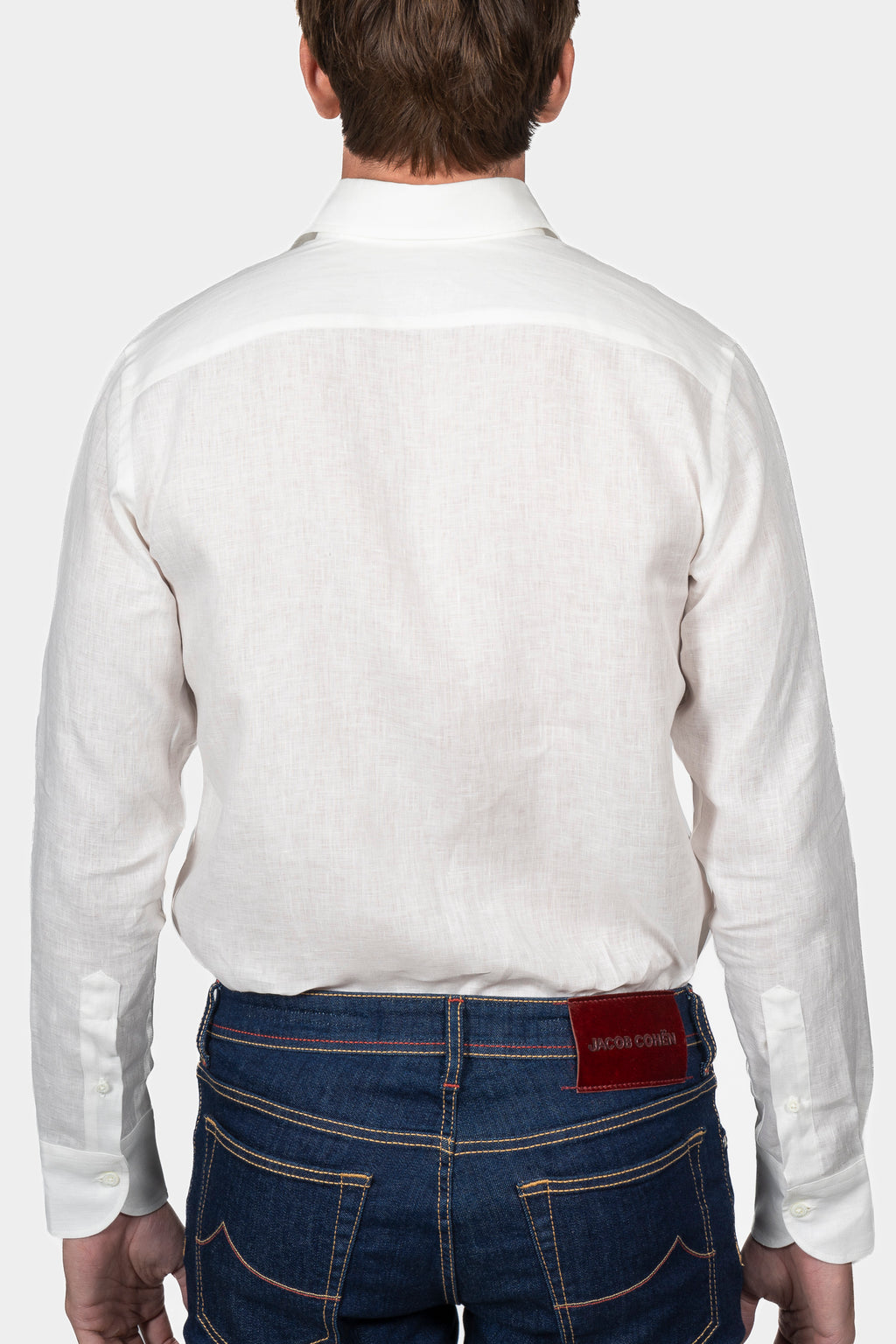 CANALI | Plain Linen Shirt | White