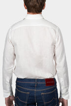 CANALI | Plain Linen Shirt | White