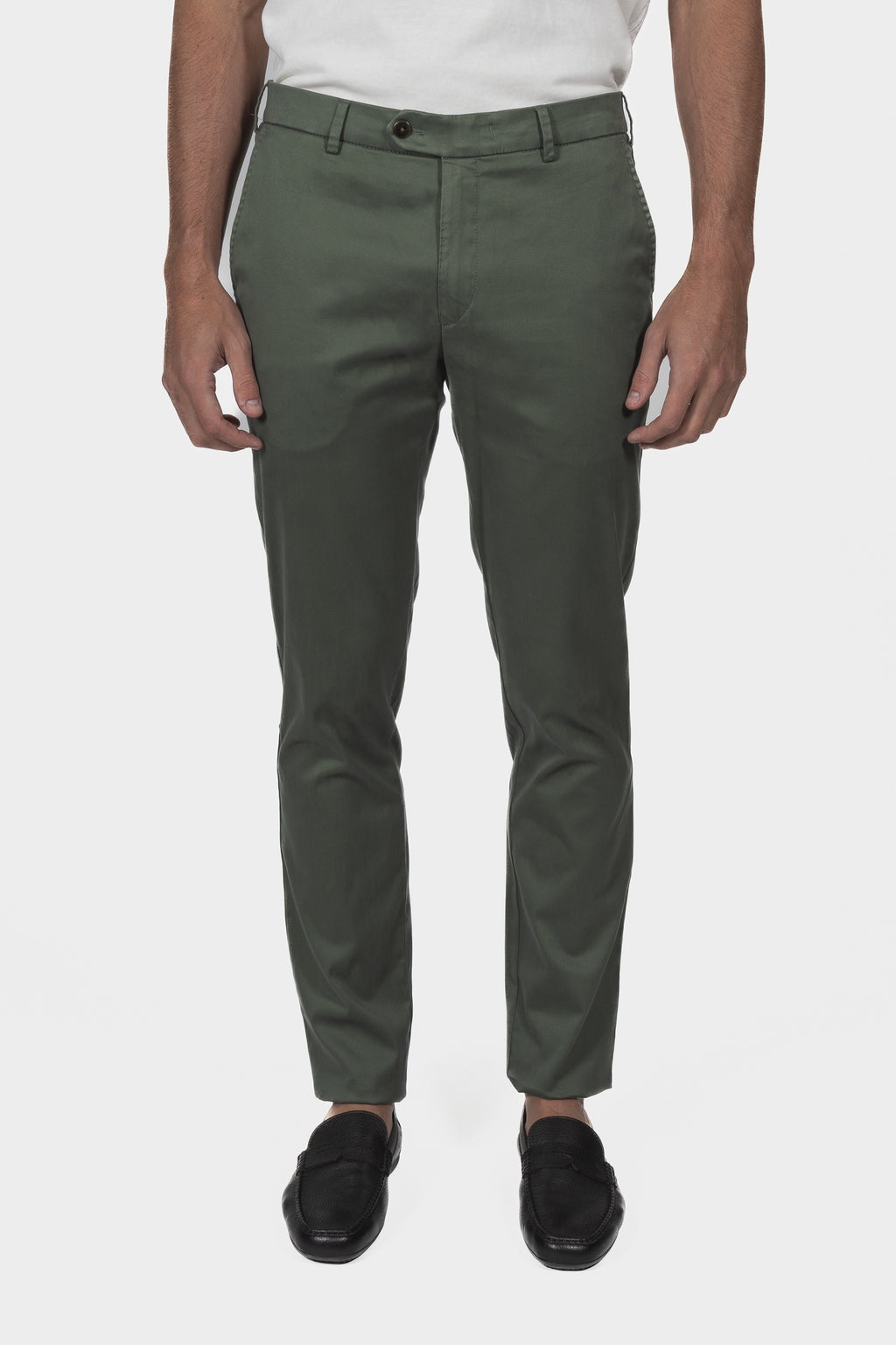 MMX | Sea Island Cotton Chinos | Dark Green