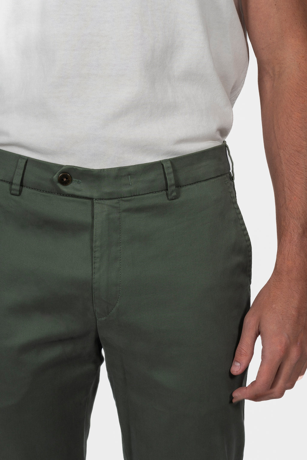 MMX | Sea Island Cotton Chinos | Dark Green