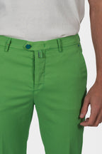 KITON | Cotton & Silk Trousers | Green