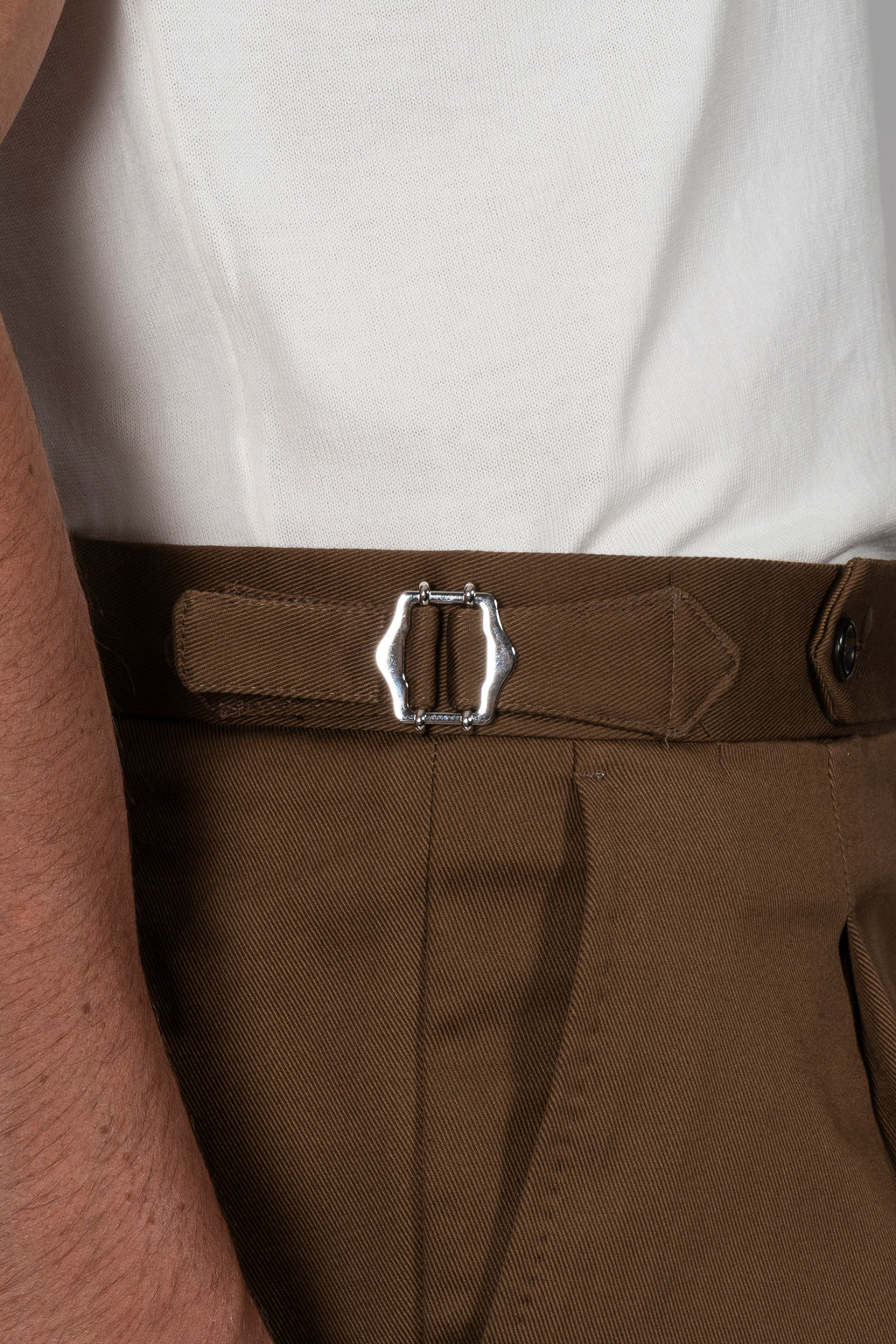 PINI PARMA | Shorts With Side Tabs | Brown