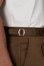 PINI PARMA | Shorts With Side Tabs | Brown