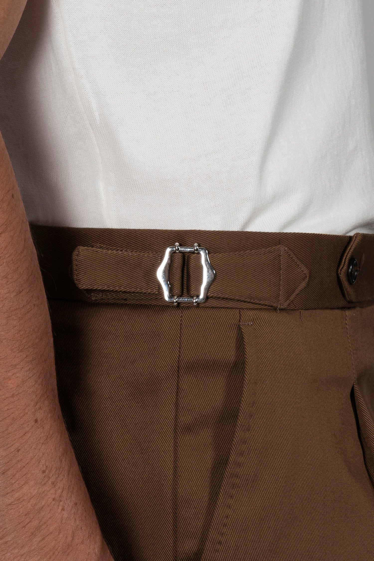 PINI PARMA | Shorts With Side Tabs | Brown