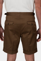 PINI PARMA | Shorts With Side Tabs | Brown