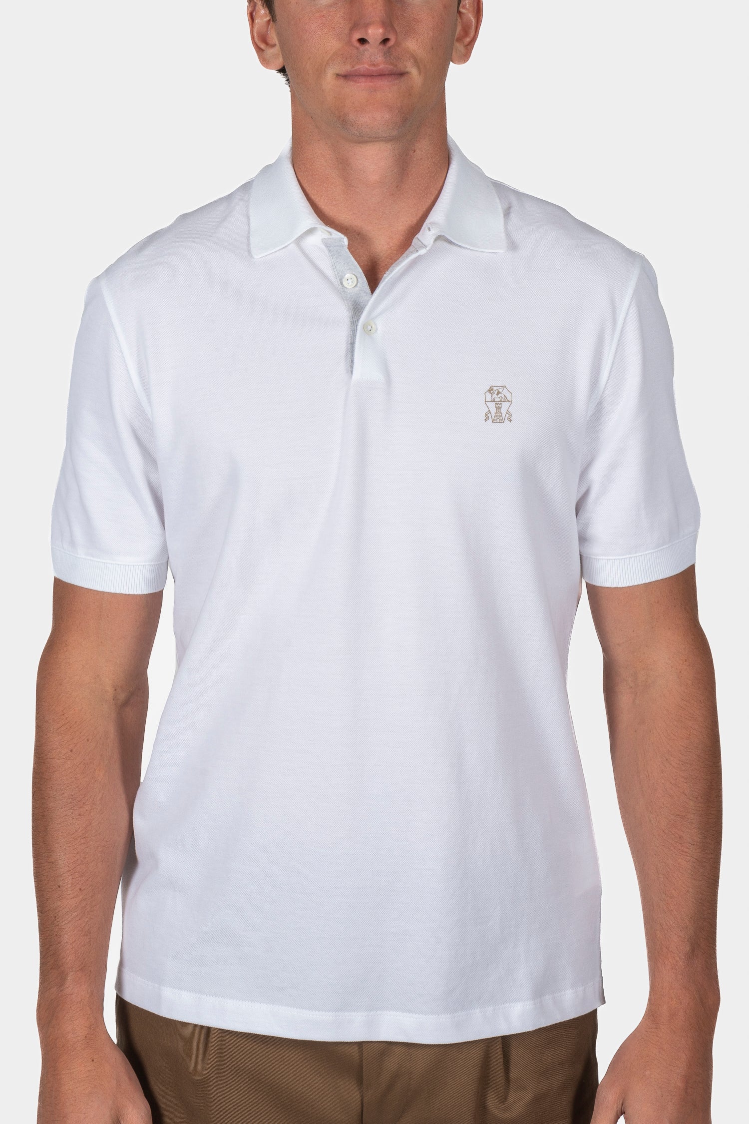 BRUNELLO CUCINELLI | Regular Fit Polo | White