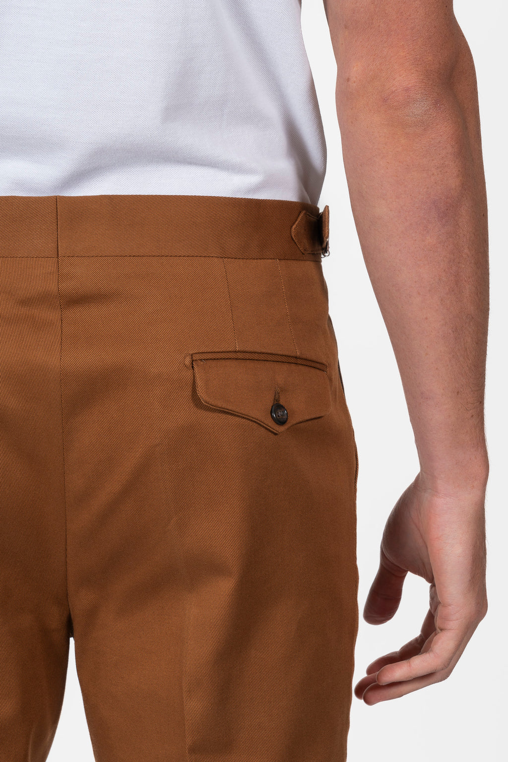 PINI PARMA | Shorts With Side Tabs | Cognac