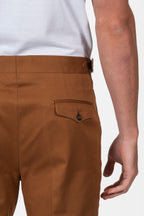 PINI PARMA | Shorts With Side Tabs | Cognac