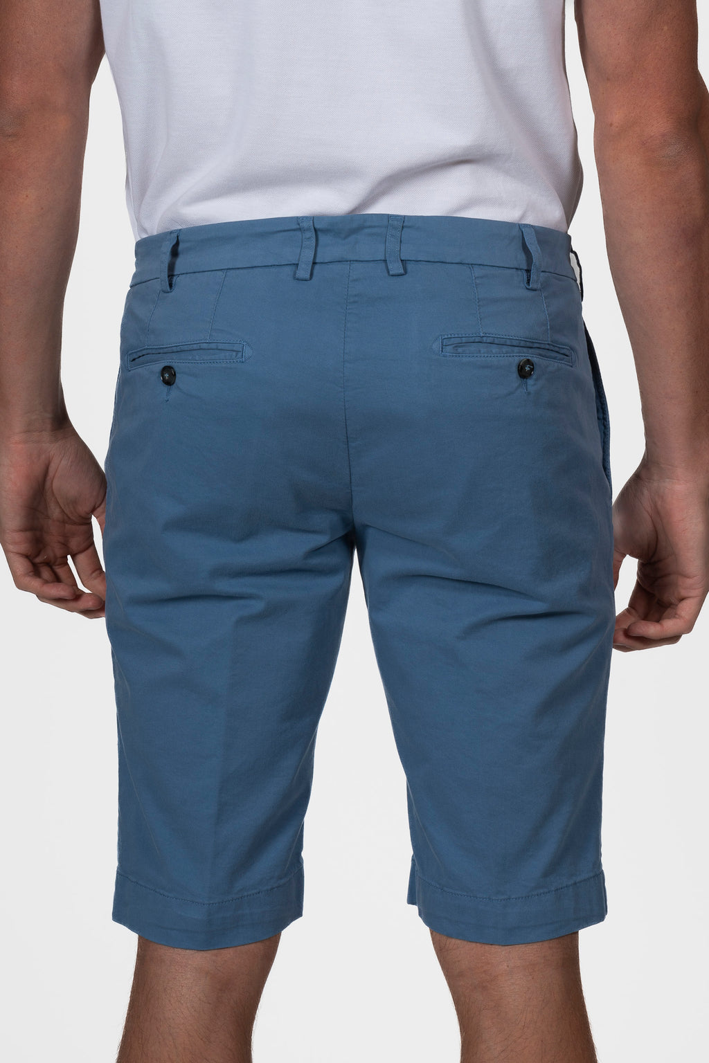 CANALI | Stretch Cotton Shorts | Sky Blue