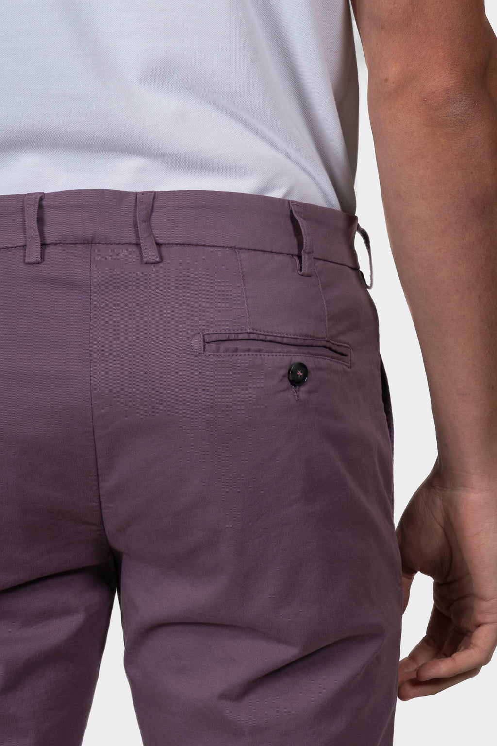 CANALI | Stretch Cotton Shorts | Mauve