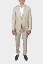 CANALI | Kei Suit With 1 Pleat Trouser | Bone