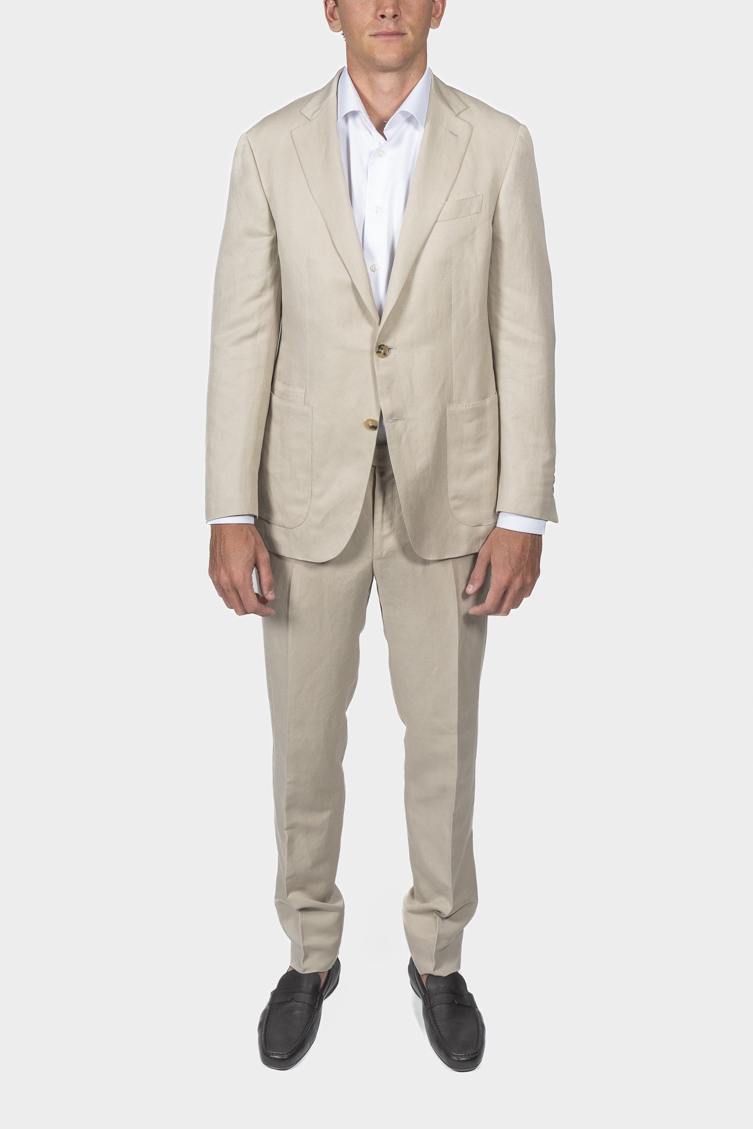 CANALI | Kei Suit With 1 Pleat Trouser | Bone
