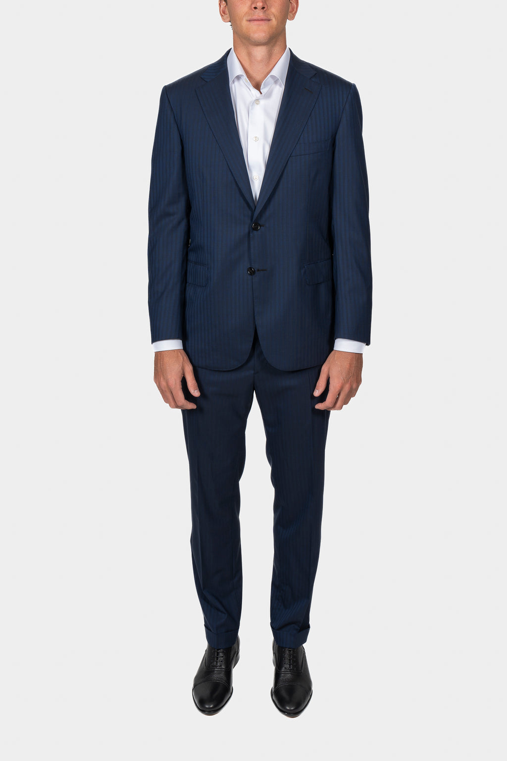 BRIONI | Stripe Suit | French Navy