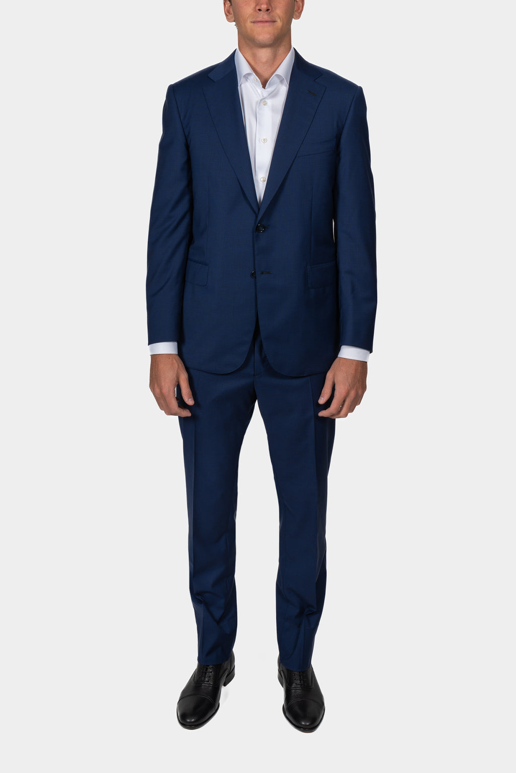 BRIONI | Ventiquattro Check Suit | Dark Blue
