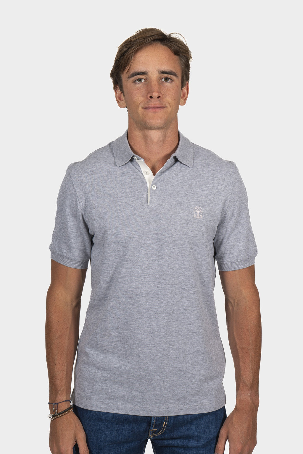 BRUNELLO CUCINELLI | Regular Fit Polo | Grey
