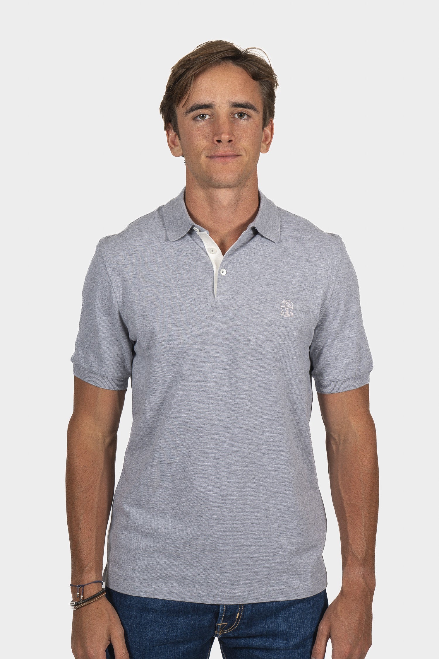 BRUNELLO CUCINELLI | Regular Fit Polo | Grey