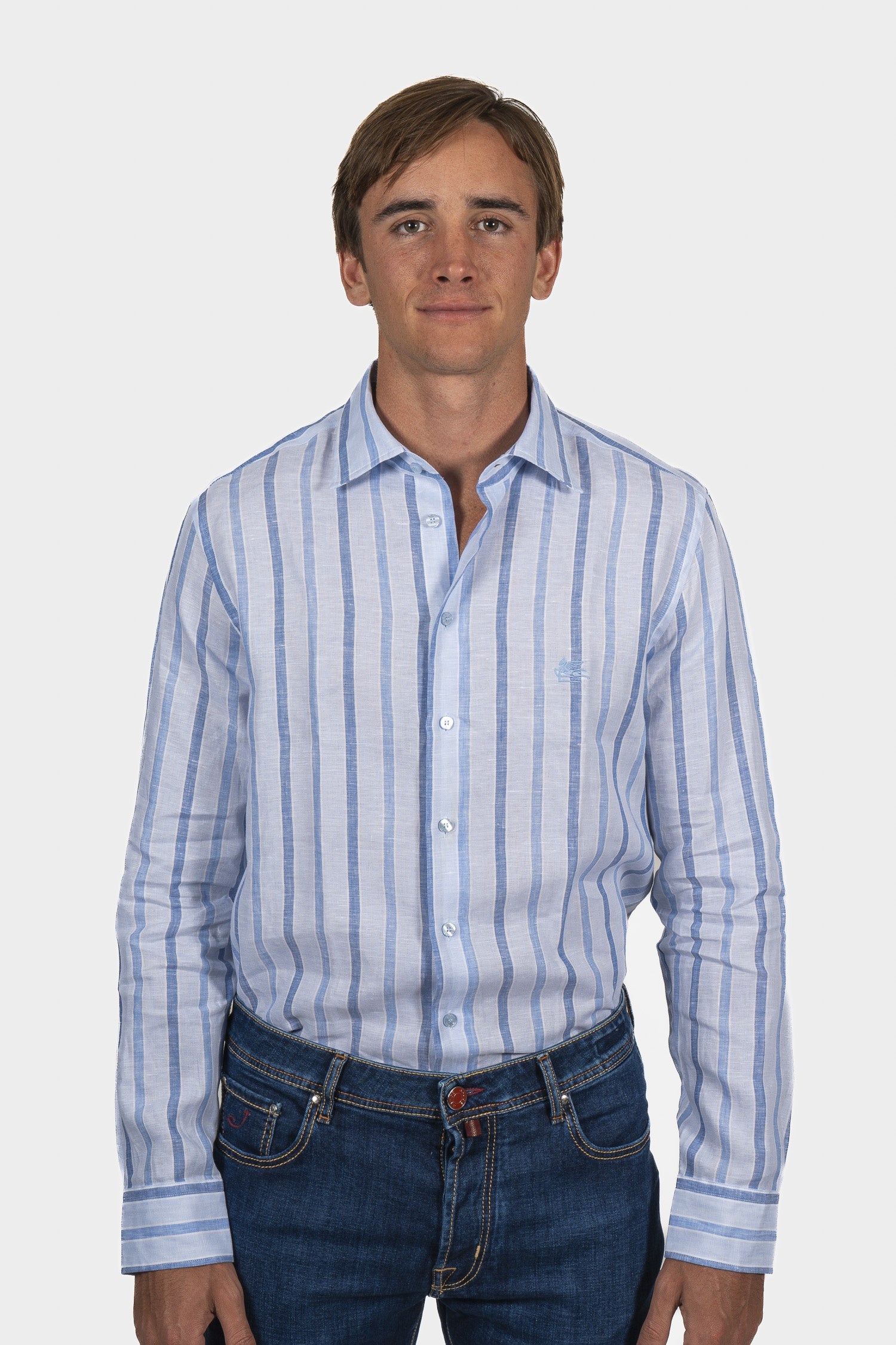 ETRO | Shirt | Blue Stripe