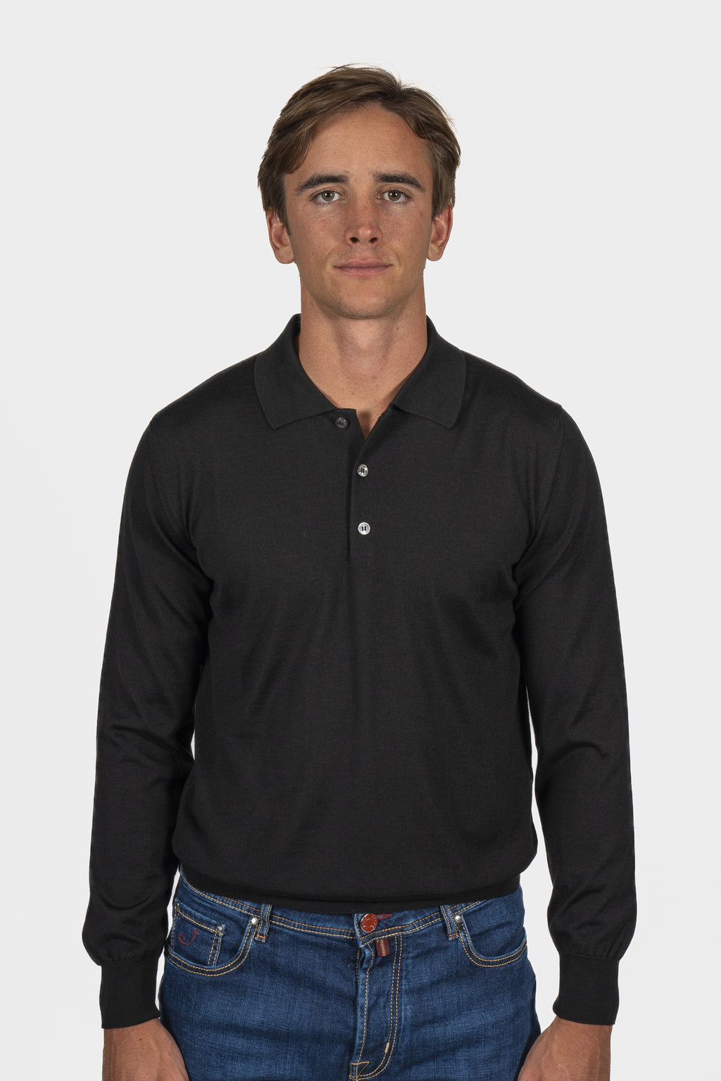 BRIONI | Polo Sweater | Black