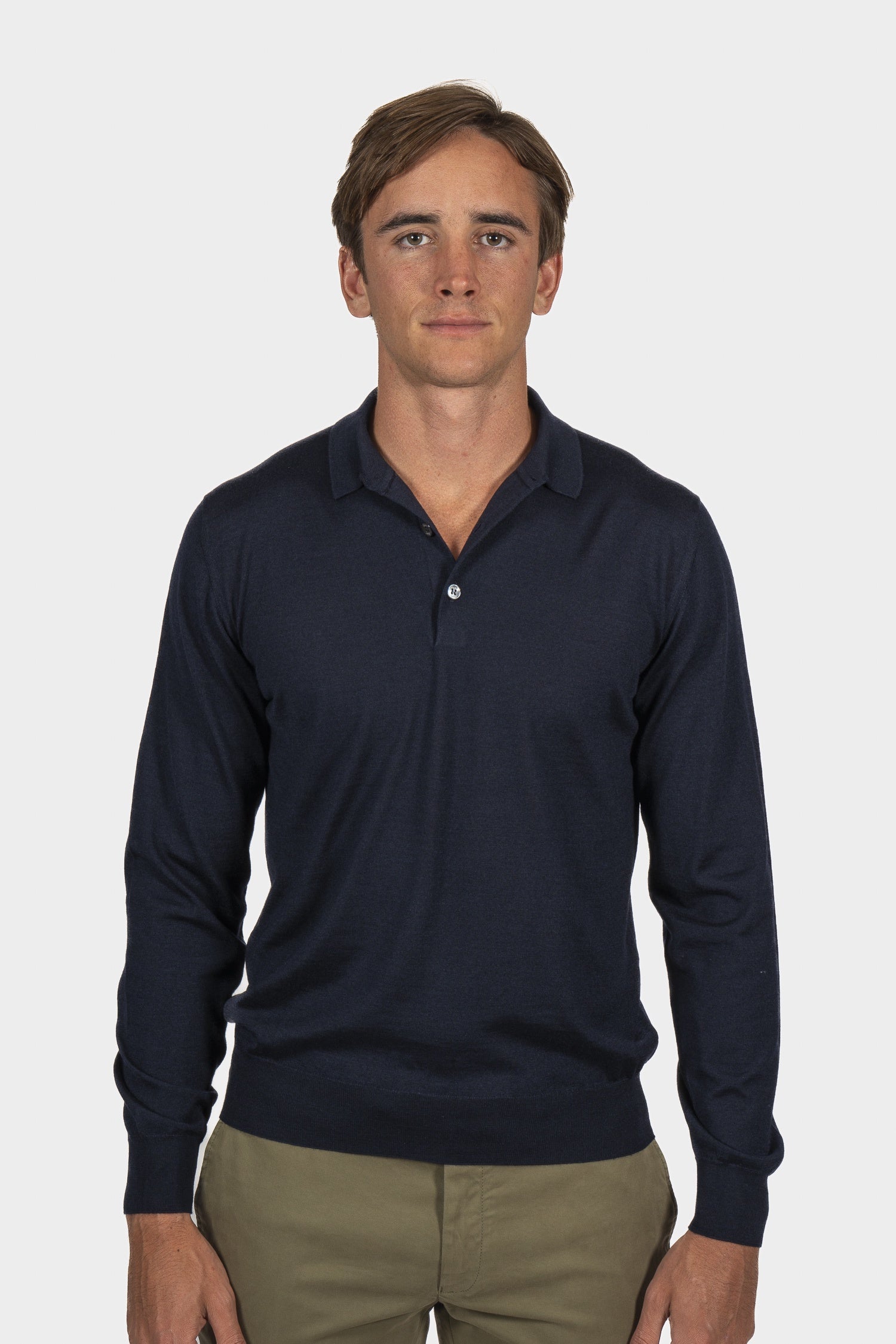 BRIONI | Polo Sweater | Navy