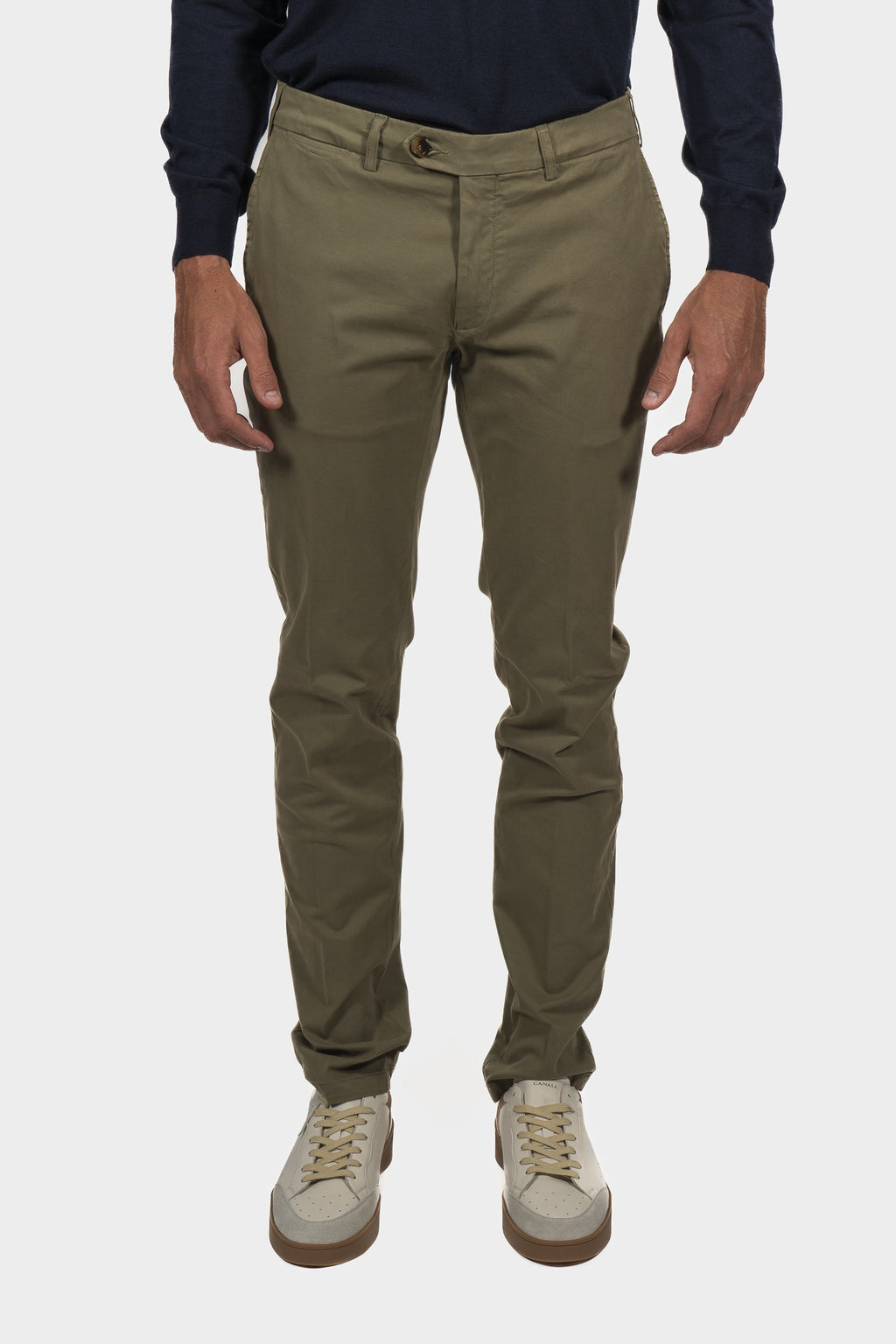 CANALI | Stretch Chino | Army Green