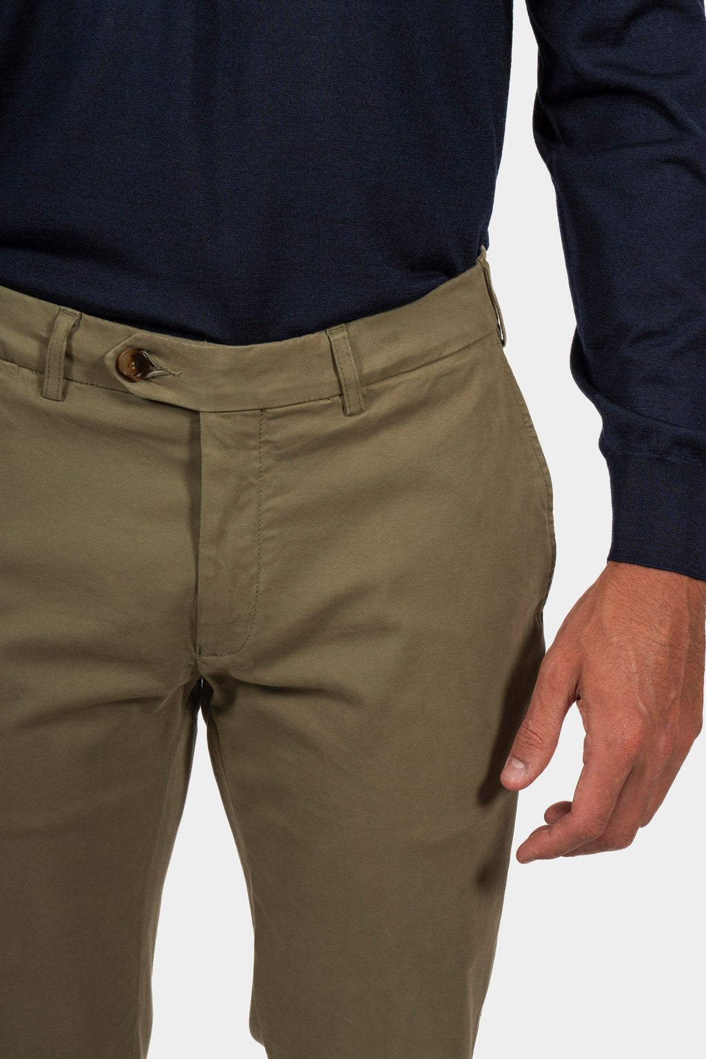 CANALI | Stretch Chino | Army Green